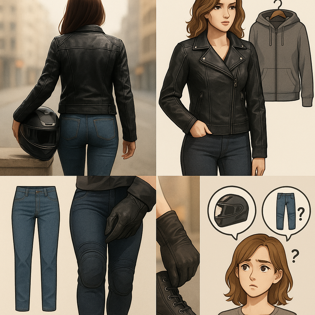 Hong Kong female motorcyclist outfit guide by Fai Sir, choosing protective gear for safety and style